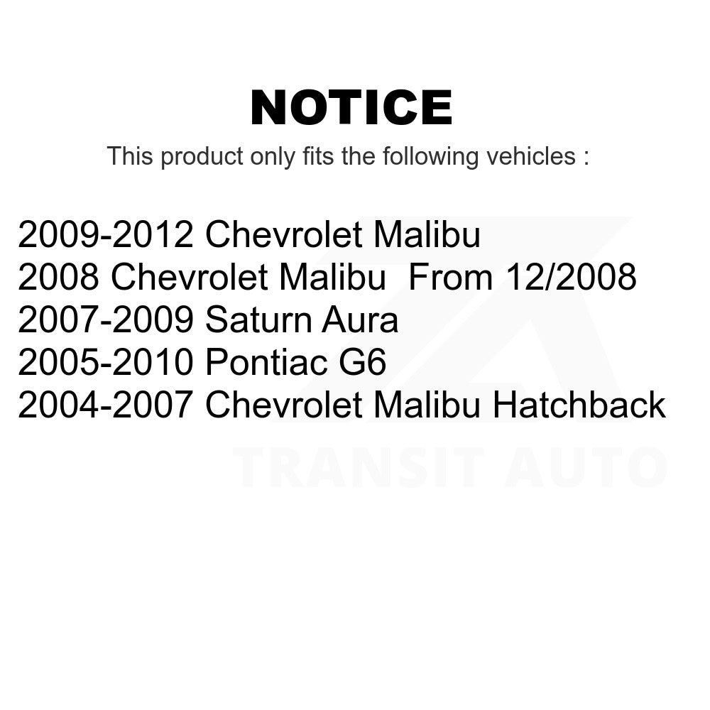 Fuel Tank Strap AGY-01110299 For Chevrolet Malibu Pontiac G6 Saturn Aura
