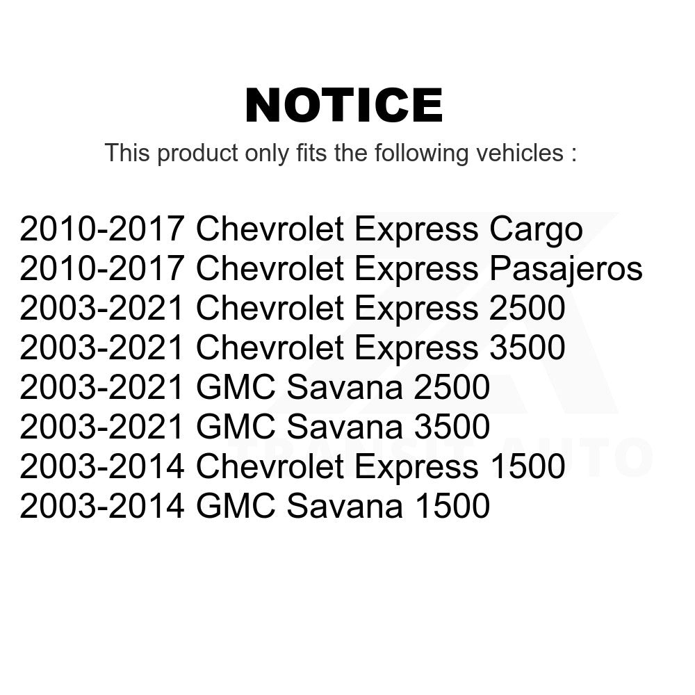 Fuel Tank Strap AGY-01110371 For Chevrolet Express 3500 2500 GMC 1500 Savana Cargo Pasajeros