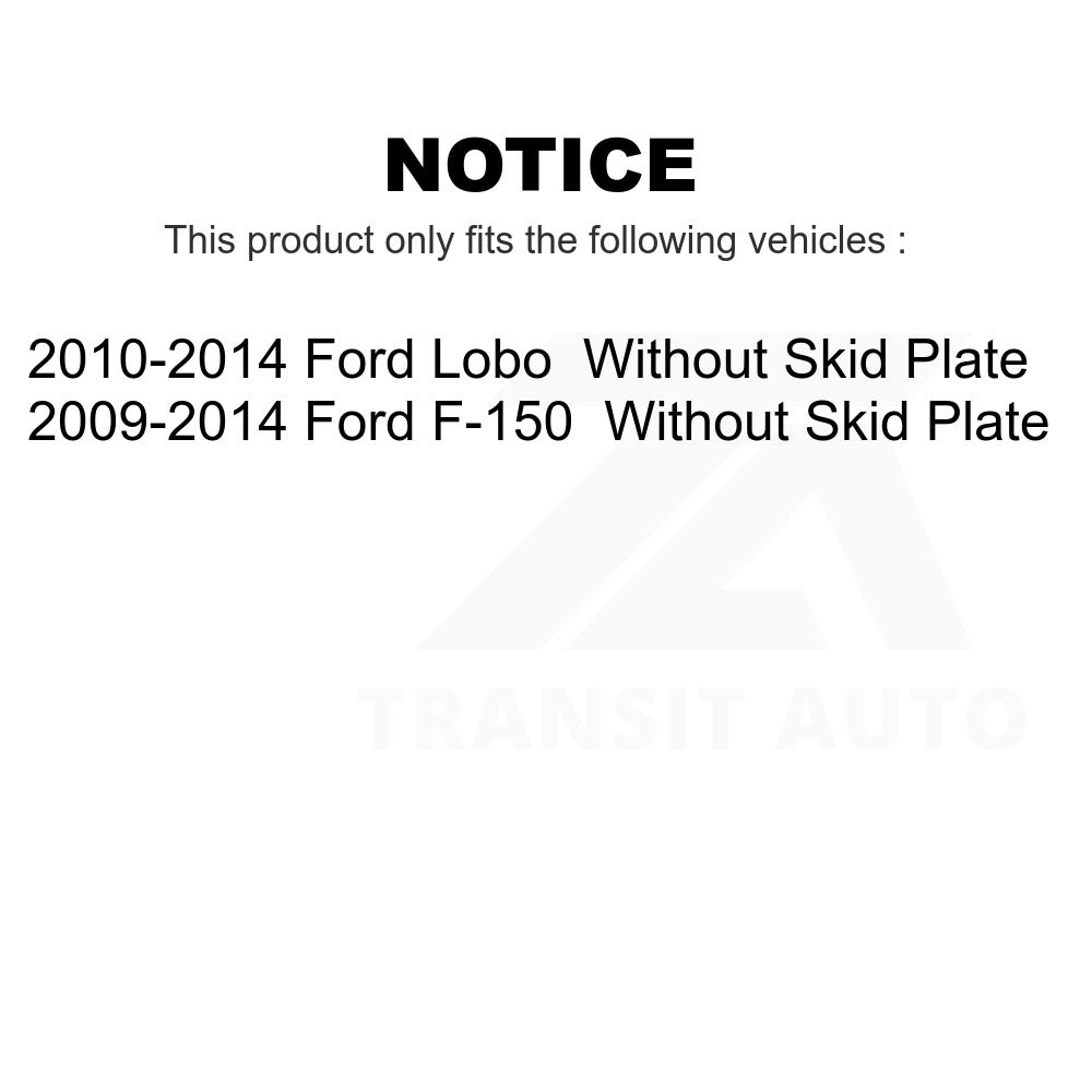 Fuel Tank Strap AGY-01110381 For Ford F-150 Lobo Without Skid Plate