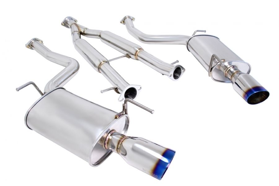 G37 Sedan 08-13 EO-RS Exhaust System - Burnt Rolled Tips - MR-CBS-IG094D-VO-RR+RL+M