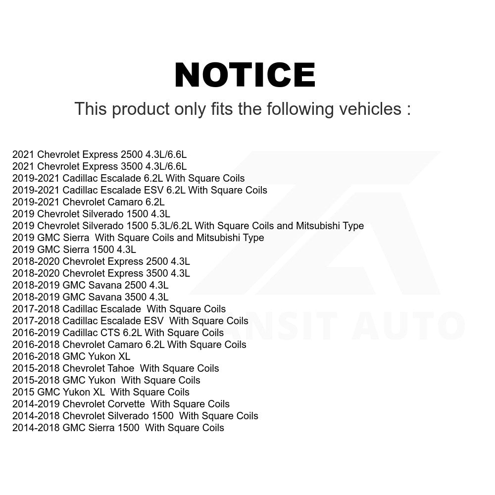Ignition Coil MPS-MF743 For Chevrolet Silverado 1500 GMC Sierra Tahoe Yukon Camaro Corvette XL Cadillac Express 2500 Escalade 3500 CTS ESV Savana
