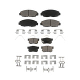 Front Rear Ceramic Brake Pads Kit For Honda Civic KCX-100268