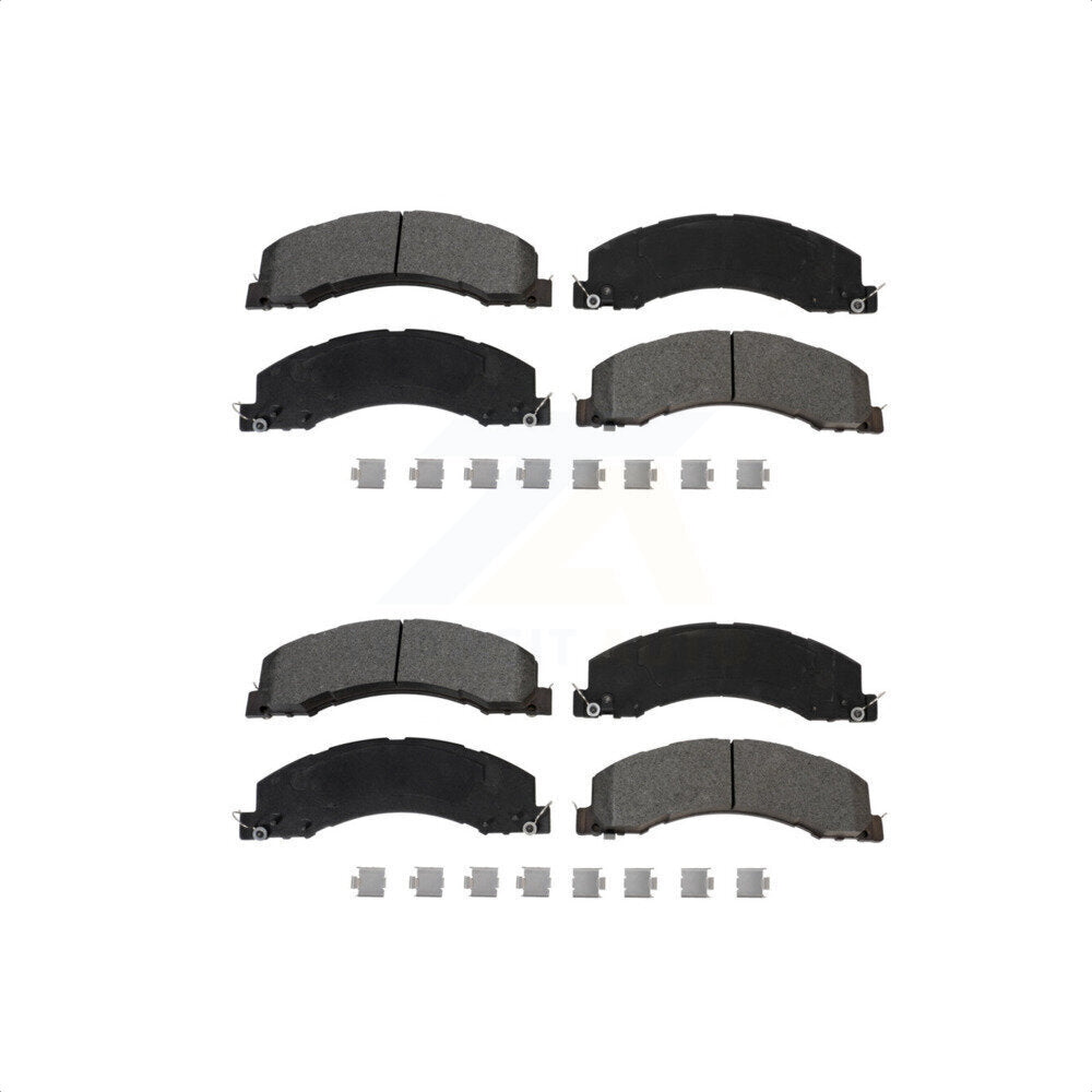 Front Rear Semi-Metallic Brake Pads Kit For Ram 5500 Dodge Sterling Truck 4500 Bullet 45 55 KSM-100543
