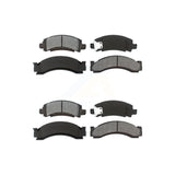 Front Rear Semi-Metallic Brake Pads Kit For Chevrolet P30 GMC P3500 Workhorse Custom Chassis P32 P42 W42 C3500HD FasTrack FT1261 FT1461 FT1601 FT1801 FT1802 KSM-100548