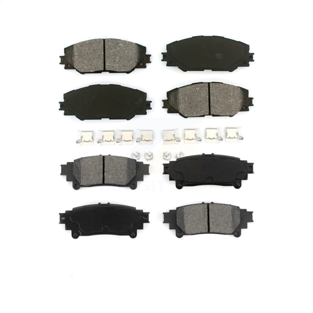Front Rear Semi-Metallic Brake Pads Kit For 2016-2020 Toyota Mirai KSM-100557