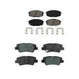 Front Rear Semi-Metallic Brake Pads Kit For 2019 Kia Soul Naturally Aspirated KSM-100575