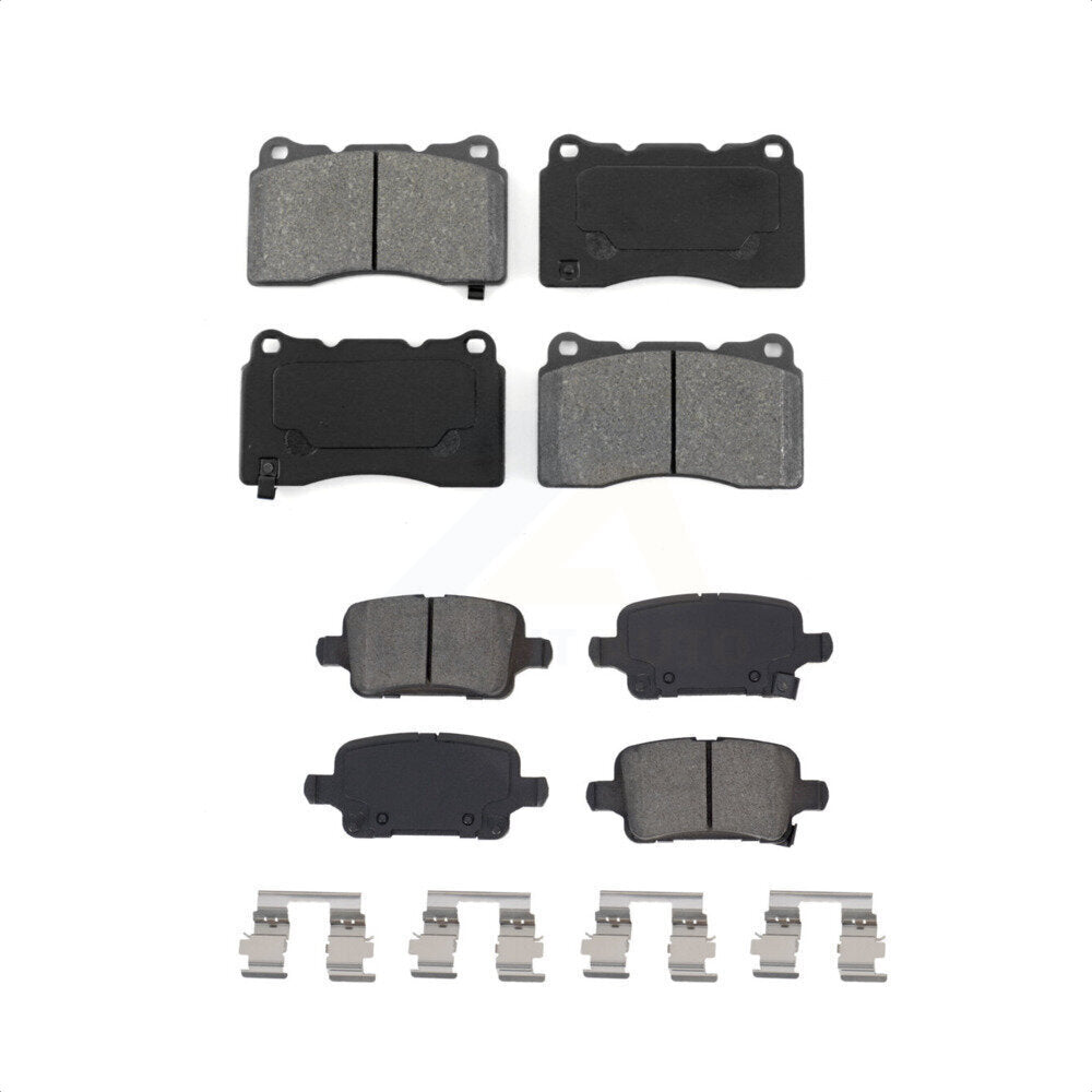 Front Rear Semi-Metallic Brake Pads Kit For 2018-2019 Buick Regal TourX With Brembo Brakes KSM-100578