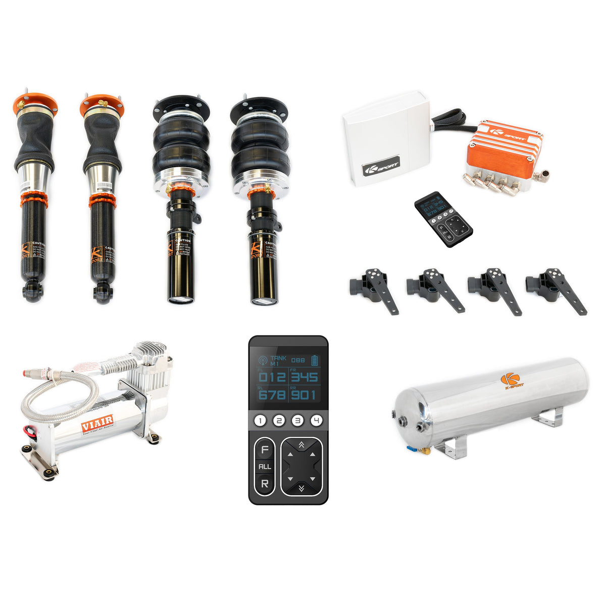 Ksport Airtech Executive Air Suspension Full System - CMT260-AEX For Mitsubishi Eclipse 2006-2011