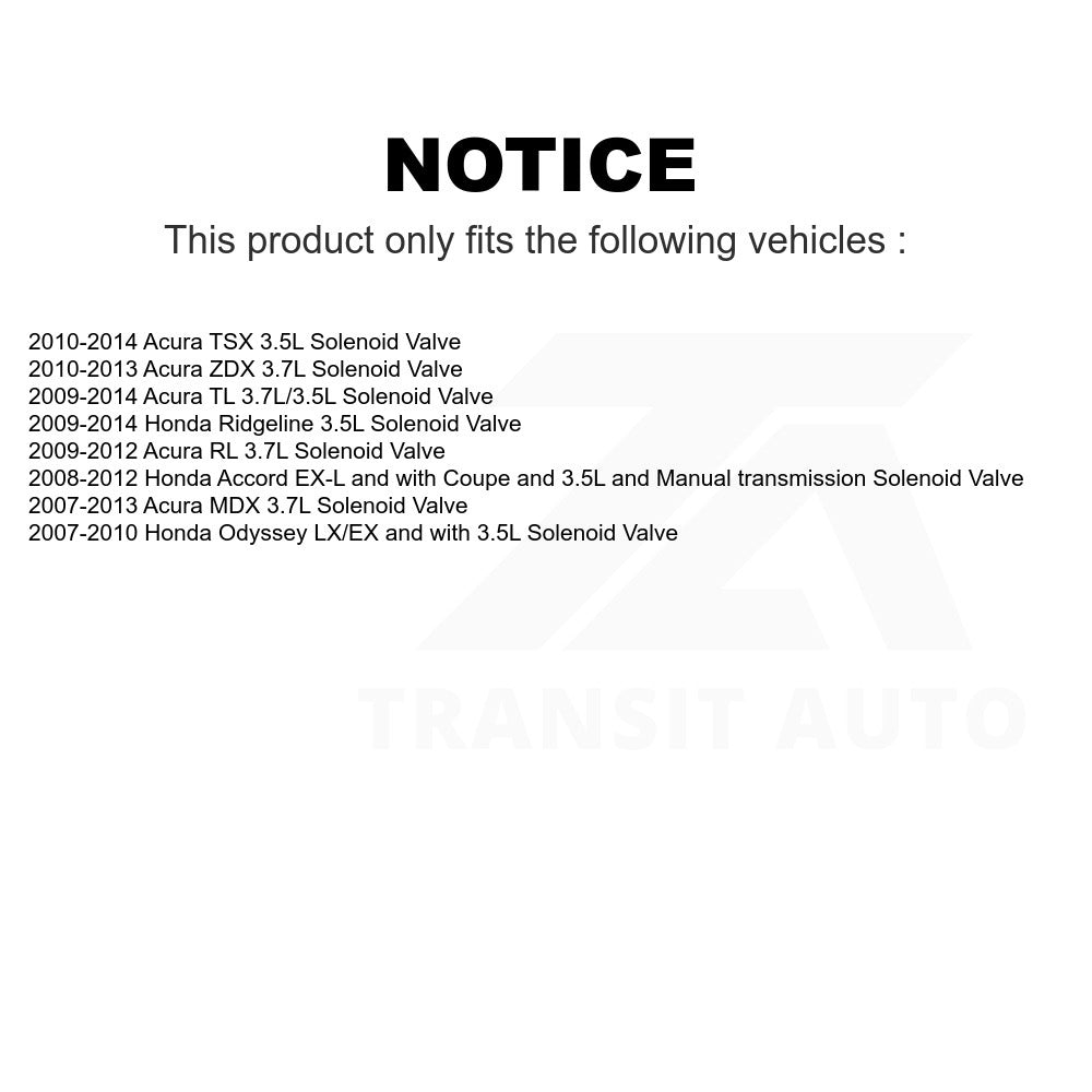 Mpulse Engine Variable Valve Timing (VVT) Solenoid SEN-2VTS0132 For Honda Accord Acura Odyssey MDX TL TSX Ridgeline RL ZDX