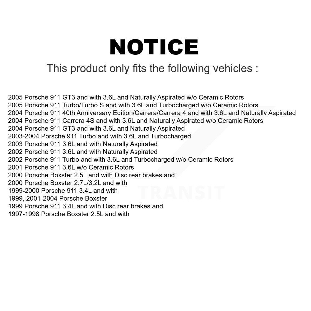 Mpulse Front Disc Brake Pads Wear Sensor (2 Pack) For Porsche 911 Boxster KSE-100002