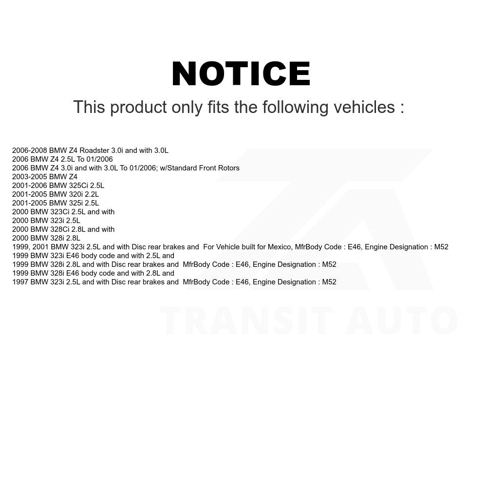 Mpulse Front Disc Brake Pads Wear Sensor SEN-2BWS0104 For BMW 325i 325Ci Z4 323i 328i 323Ci 328Ci 320i