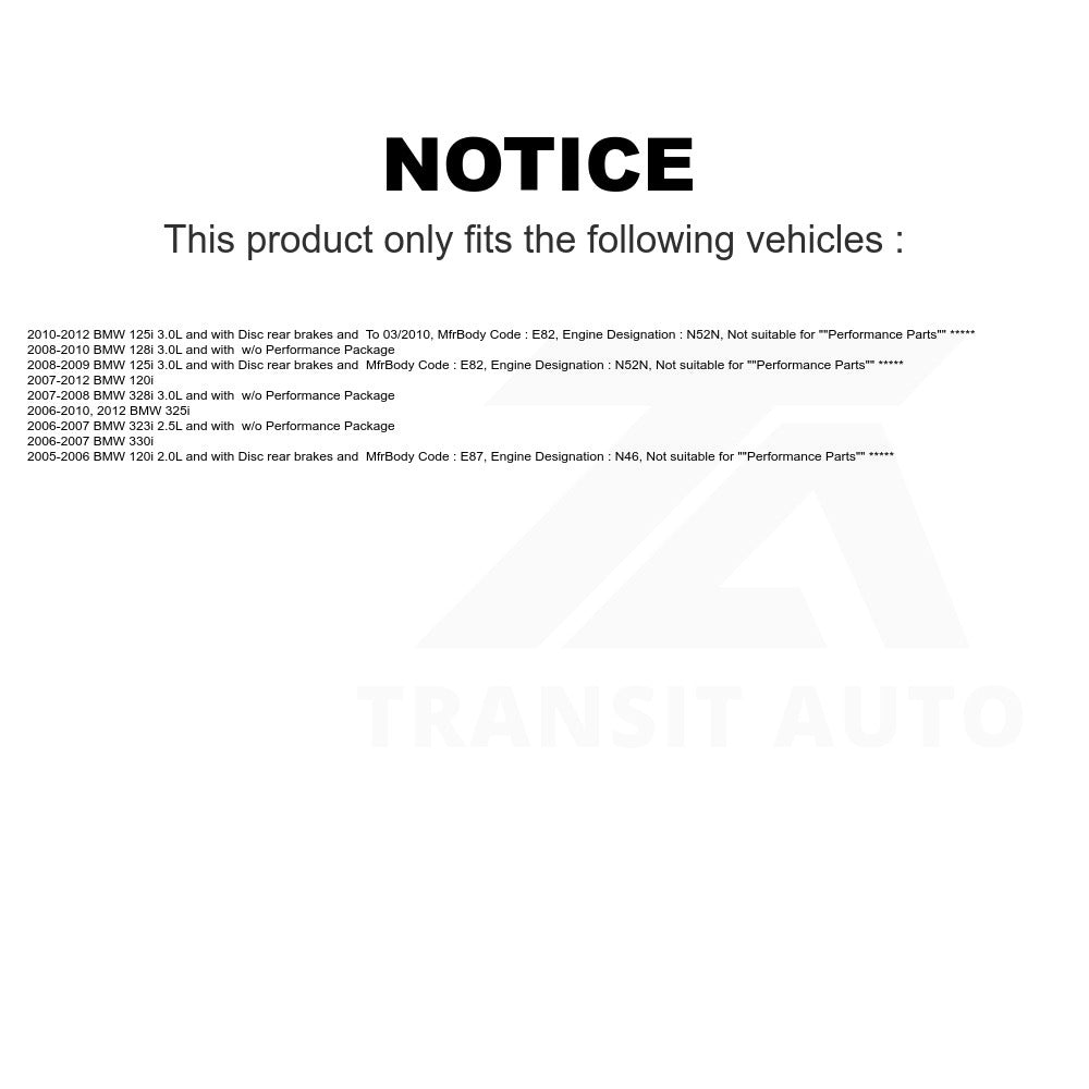 Mpulse Front Disc Brake Pads Wear Sensor SEN-2BWS0160 For BMW 328i 325i 330i 128i 125i 120i 323i