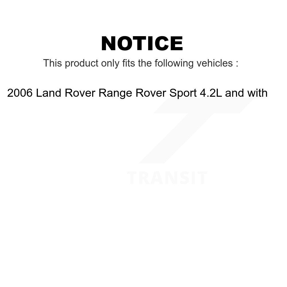 Mpulse Front Rear Disc Brake Pads Wear Sensor (2 Pack) For 2006 Land Rover Range Sport 4.2L with KSE-100361