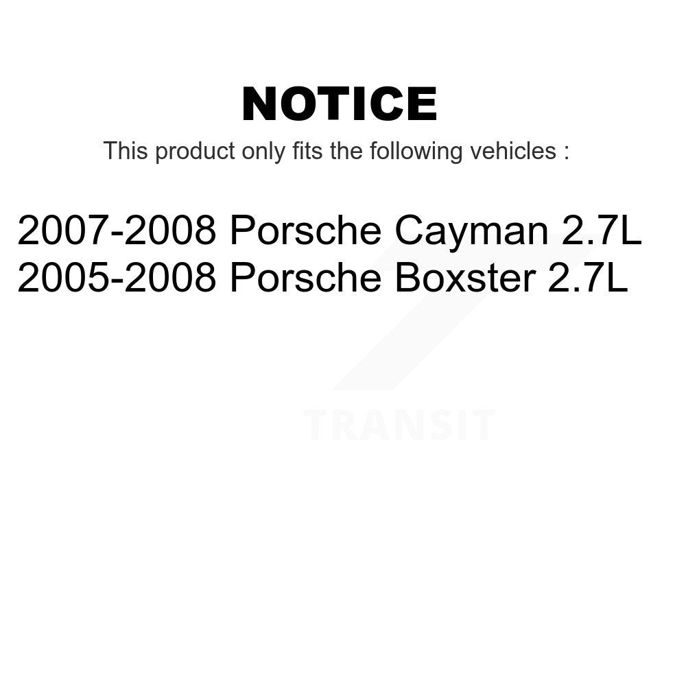 Mpulse Front Rear Disc Brake Pads Wear Sensor (2 Pack) For Porsche Boxster Cayman 2.7L KSE-100370