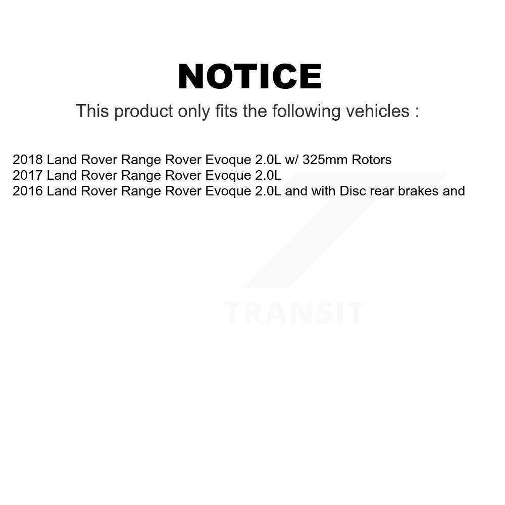 Mpulse Front Rear Disc Brake Pads Wear Sensor (4 Pack) For Land Rover Range Evoque KSE-100122