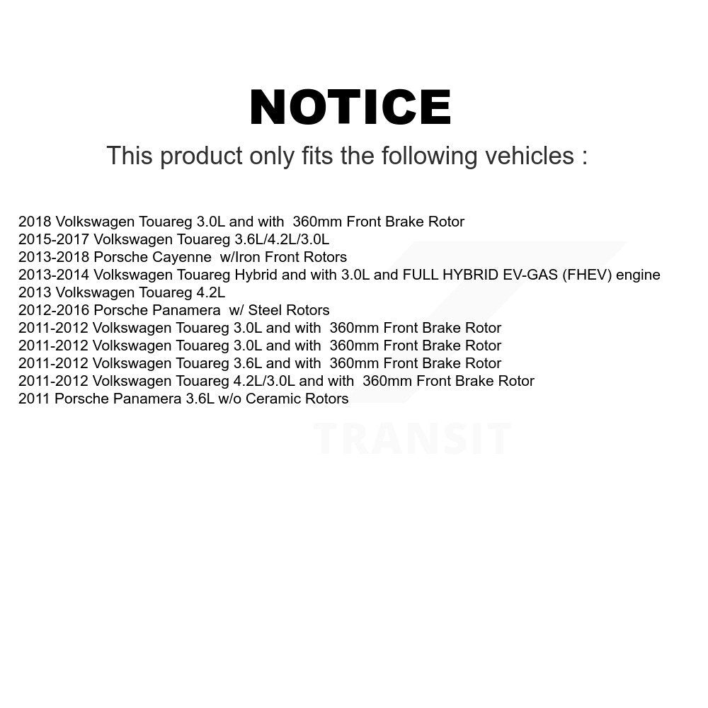 Mpulse Front Rear Disc Brake Pads Wear Sensor (4 Pack) For Porsche Cayenne Volkswagen Touareg Panamera KSE-100180