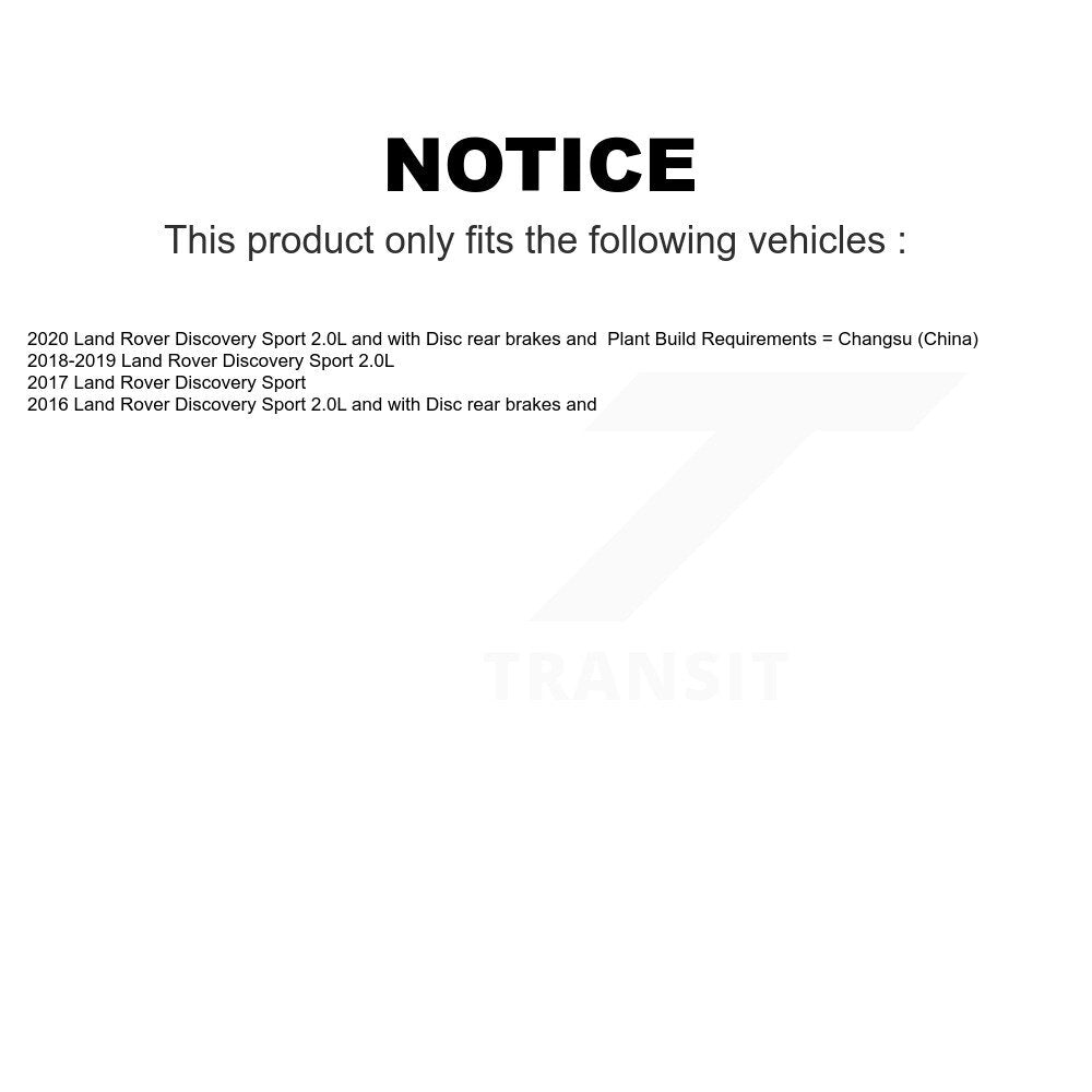 Mpulse Rear Disc Brake Pads Wear Sensor (2 Pack) For Land Rover Discovery Sport KSE-100325