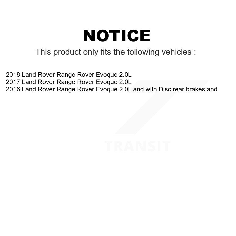 Mpulse Rear Disc Brake Pads Wear Sensor (2 Pack) For Land Rover Range Evoque KSE-100257