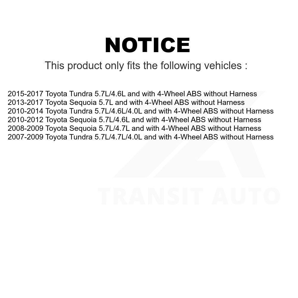 Mpulse Right ABS Wheel Speed Sensor SEN-2ABS1438 For Toyota Tundra Sequoia without Harness
