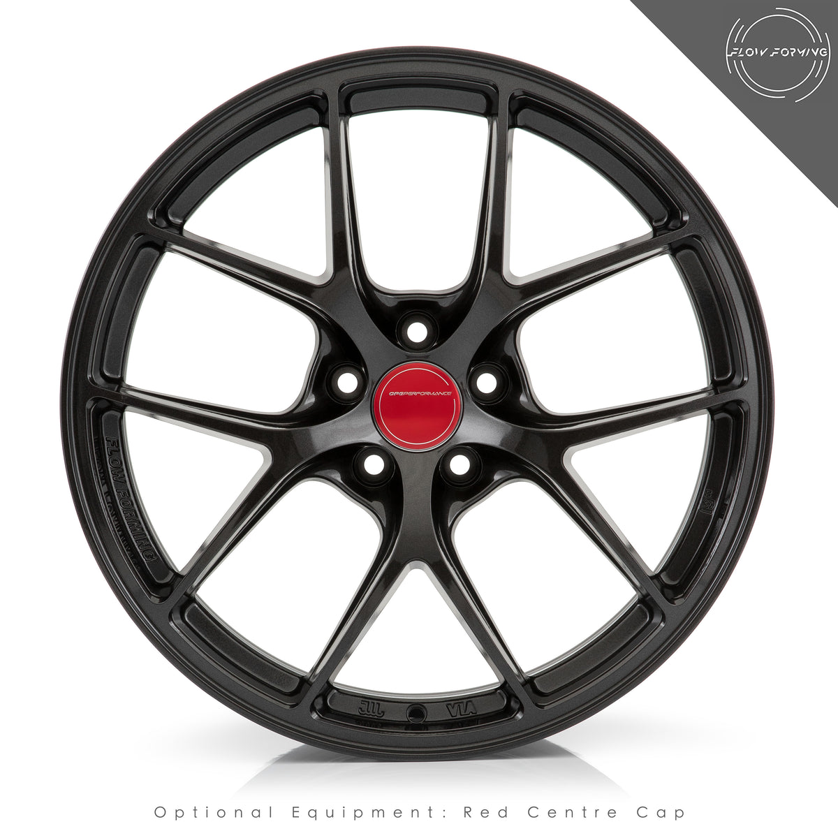 OPE Wheels FF02 Style With DIAMOND BLACK Finish | Size - 19x9.5 | PCD - 5x114.3 | Offset - 35 | Bore - 67.1