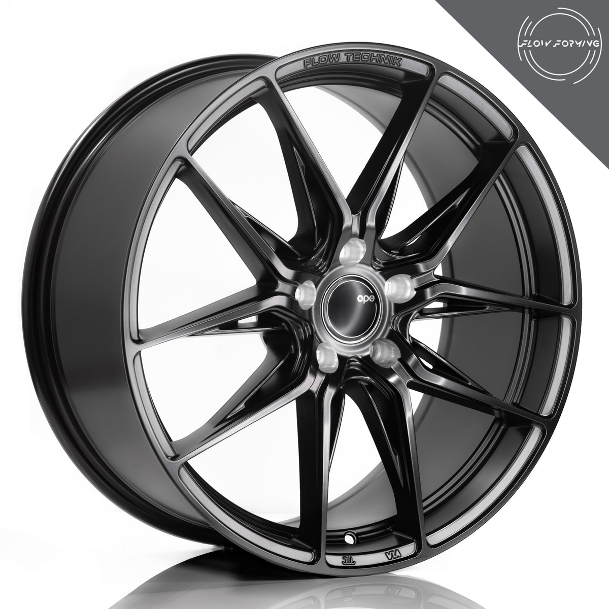 OPE Wheels TITAN Style With MATTE BLACK Finish | Size - 19x8.5 | PCD - 5x114.3 | Offset - 33 | Bore - 60.1