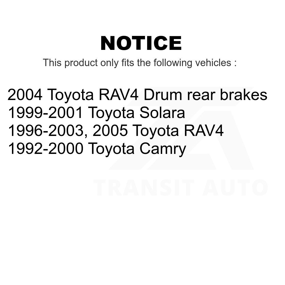 Rear Brake Drum 8-9728 For Toyota Camry RAV4 Solara