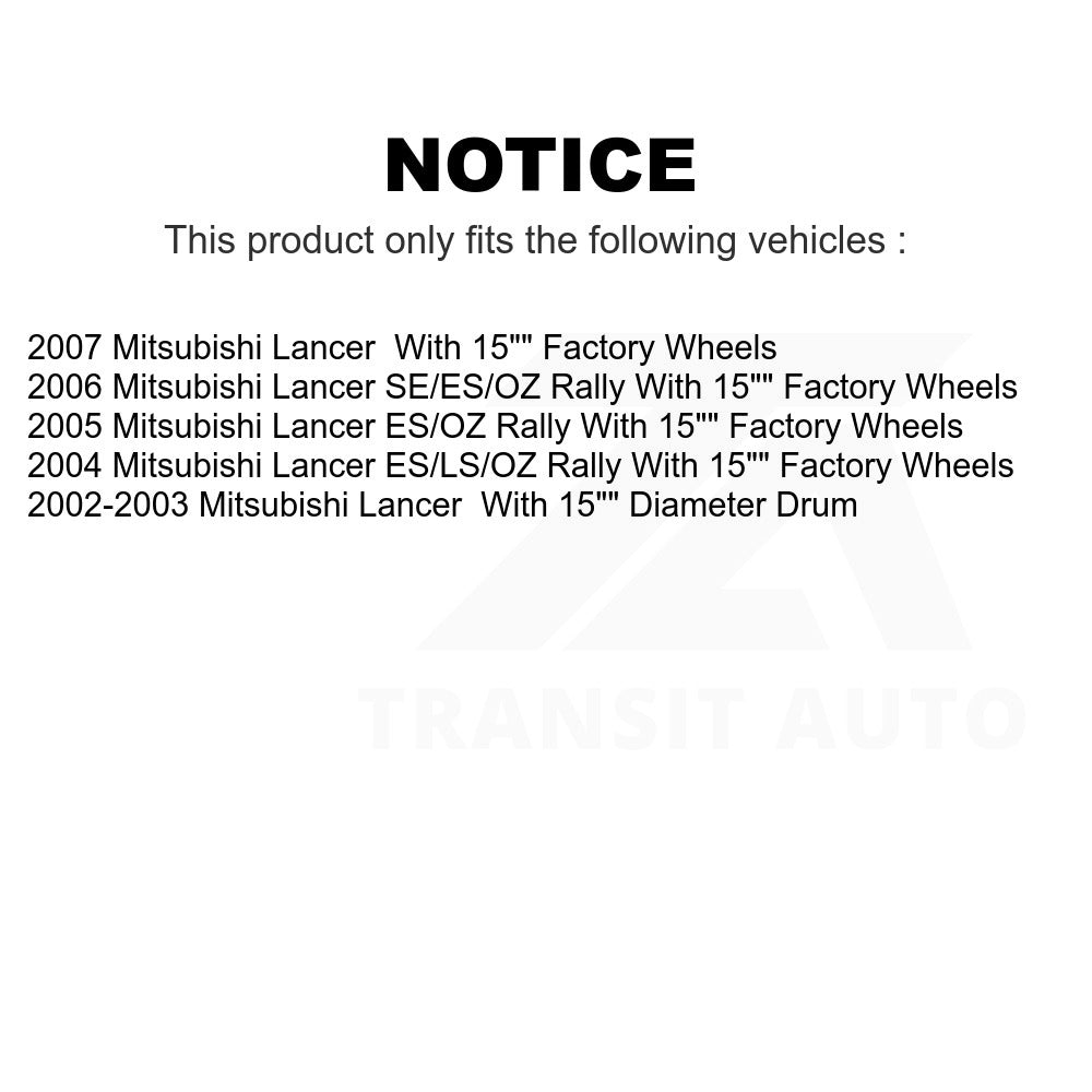 Rear Brake Drum 8-9738 For Mitsubishi Lancer