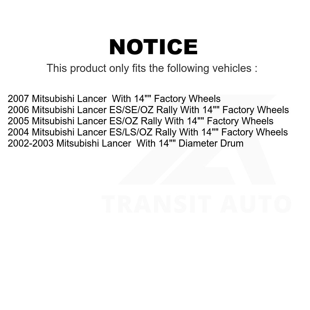 Rear Brake Drum 8-9770 For Mitsubishi Lancer