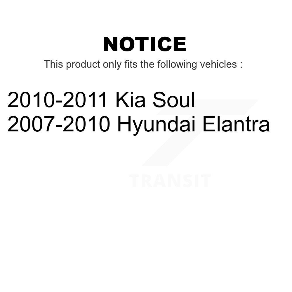 Rear Brake Drums Pair For Hyundai Elantra Kia Soul K8-101898