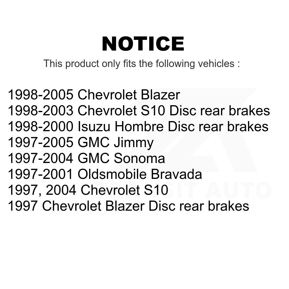 Rear Ceramic Disc Brake Pads CMX-D729 For Chevrolet S10 Blazer GMC Sonoma Jimmy Oldsmobile Bravada Isuzu Hombre