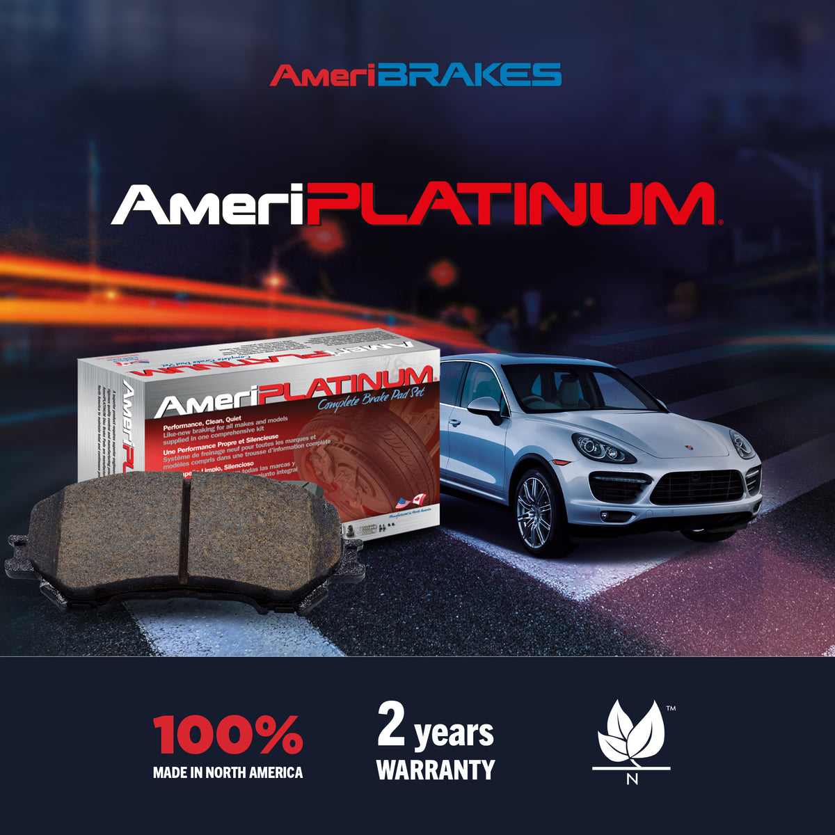 Rear Ceramic Disc Brake Pads NWF-PTC1698 For Acura TLX RLX Honda Odyssey