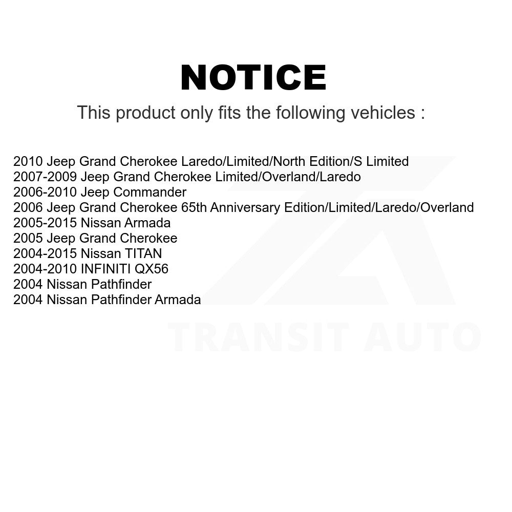 Rear Ceramic Disc Brake Pads TEC-1041 For Jeep Nissan Grand Cherokee TITAN Armada Commander INFINITI QX56 Pathfinder