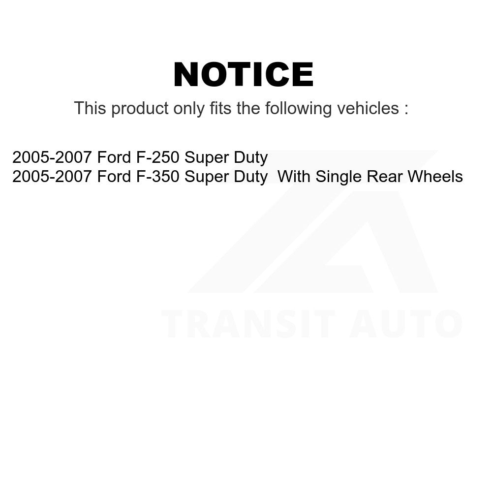 Rear Ceramic Disc Brake Pads TEC-1068 For 2005-2007 Ford F-250 Super Duty F-350