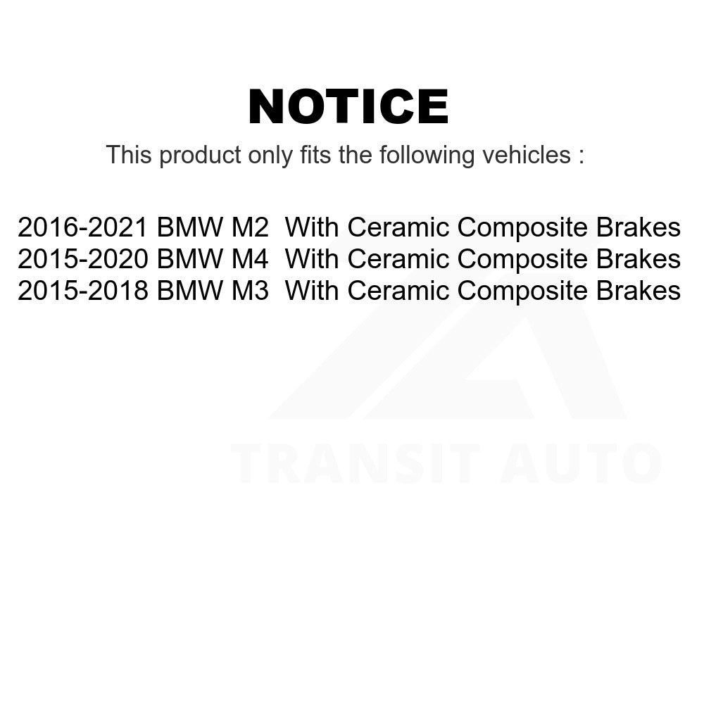 Rear Ceramic Disc Brake Pads TEC-1155 For BMW M4 M3 M2 With Composite Brakes