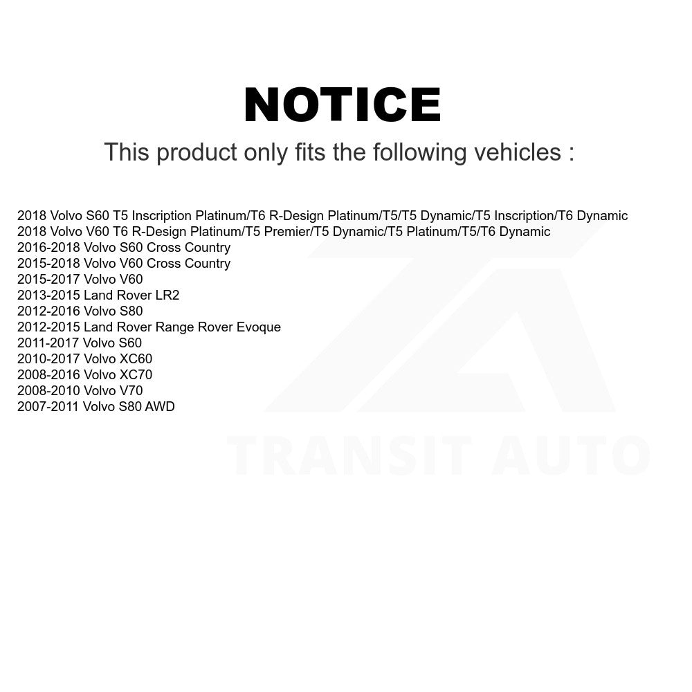 Rear Ceramic Disc Brake Pads TEC-1307 For Volvo XC60 S60 XC70 S80 Land Rover Range Evoque V60 Cross Country LR2 V70
