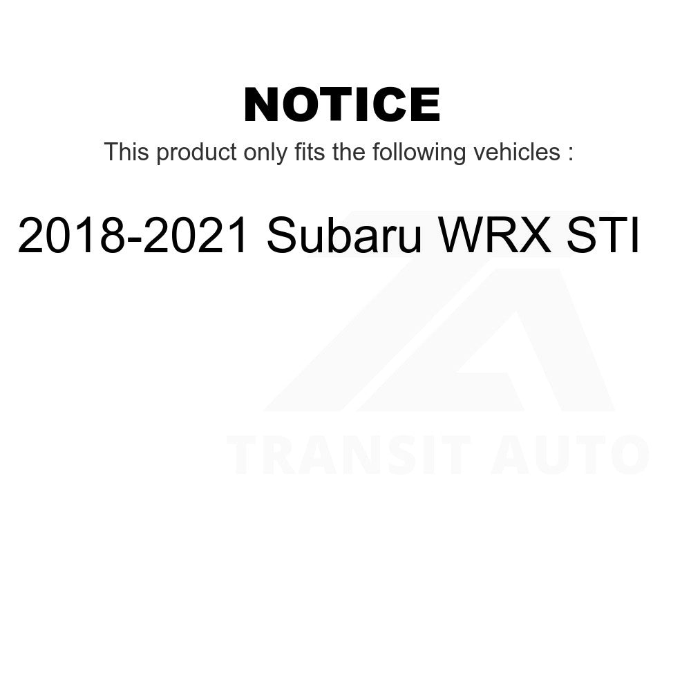 Rear Ceramic Disc Brake Pads TEC-2118 For 2018-2021 Subaru WRX STI