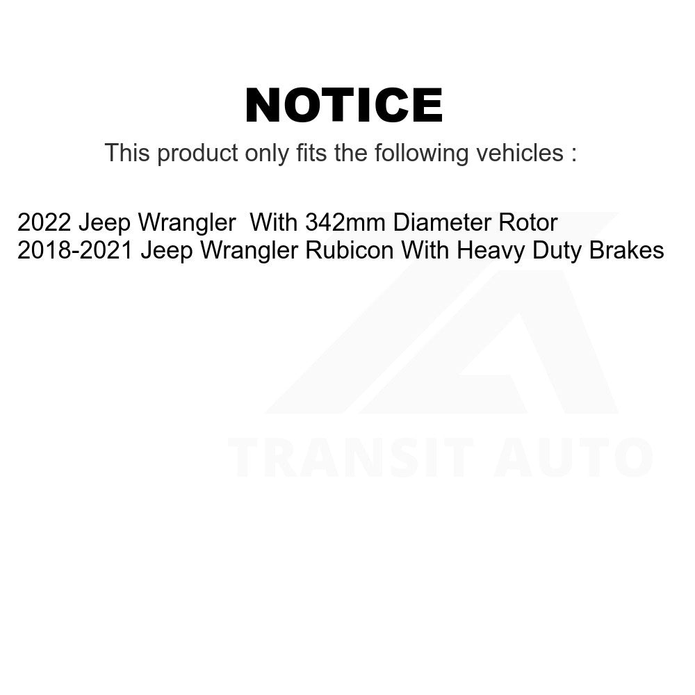 Rear Ceramic Disc Brake Pads TEC-2186 For Jeep Wrangler