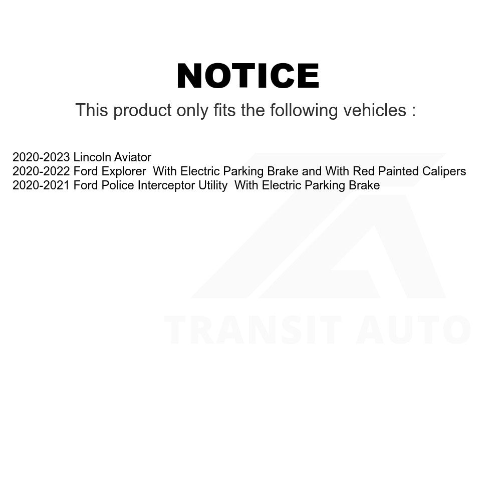 Rear Ceramic Disc Brake Pads TEC-2231 For Ford Explorer Lincoln Aviator Police Interceptor Utility