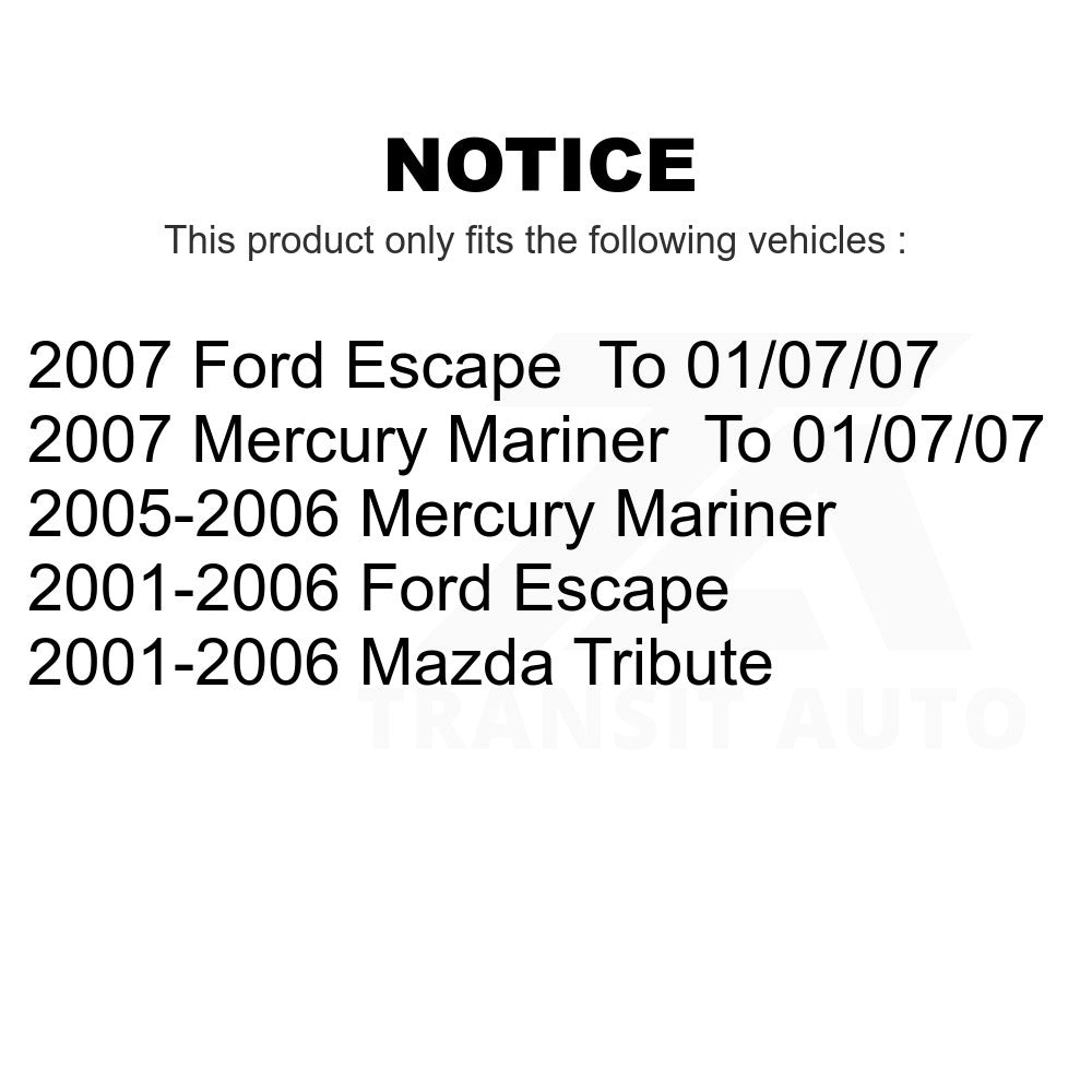 Rear Coated Brake Drum GCR-9711 For Ford Escape Mazda Tribute Mercury Mariner