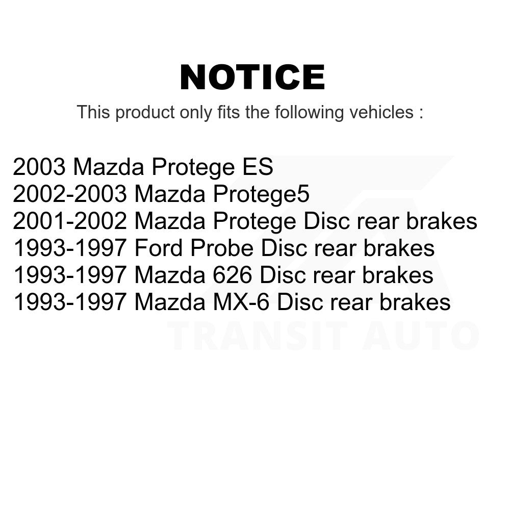 Rear Disc Brake Rotor 8-96319 For Mazda Protege Protege5 626 Ford Probe MX-6