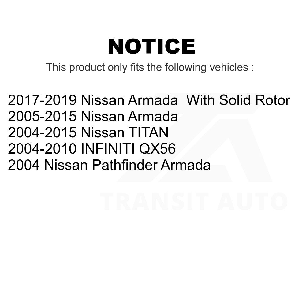 Rear Disc Brake Rotor 8-980198 For Nissan Titan Armada INFINITI QX56 Pathfinder TITAN