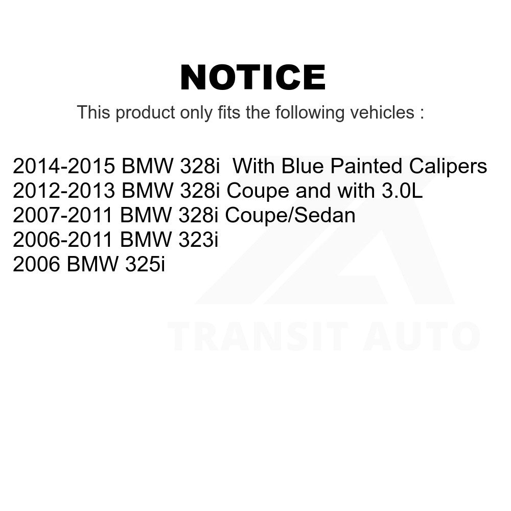 Rear Disc Brake Rotor 8-980490 For BMW 328i 325i 323i