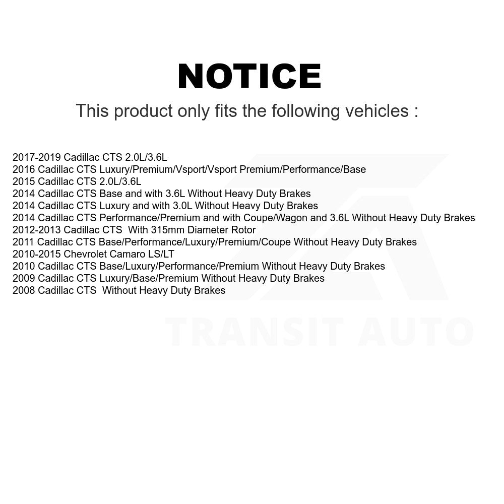 Rear Disc Brake Rotor GCR-580722 For Chevrolet Camaro Cadillac CTS
