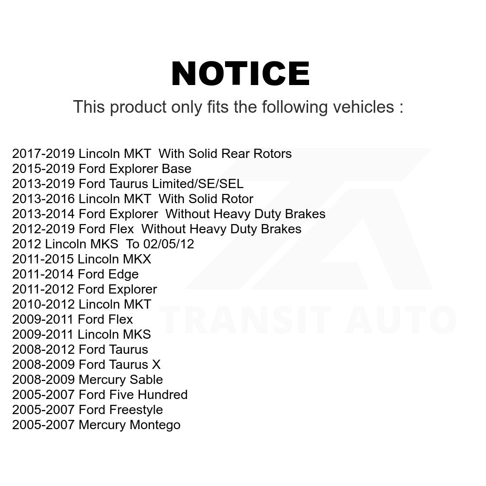 Rear Disc Brake Rotor GCR-680686 For Ford Explorer Edge Taurus Flex Lincoln Five Hundred MKX Freestyle Mercury MKS Montego MKT X Sable