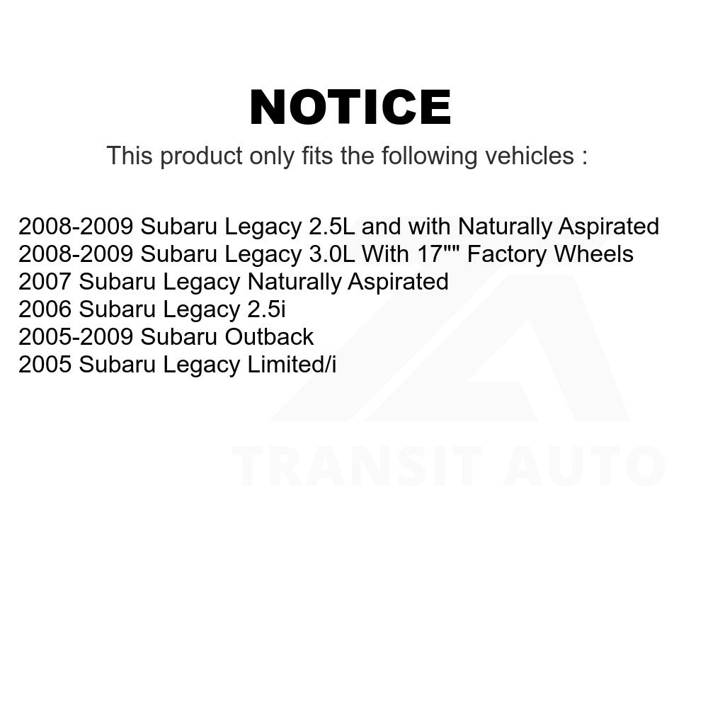Rear Disc Brake Rotor GCR-980354 For Subaru Outback Legacy