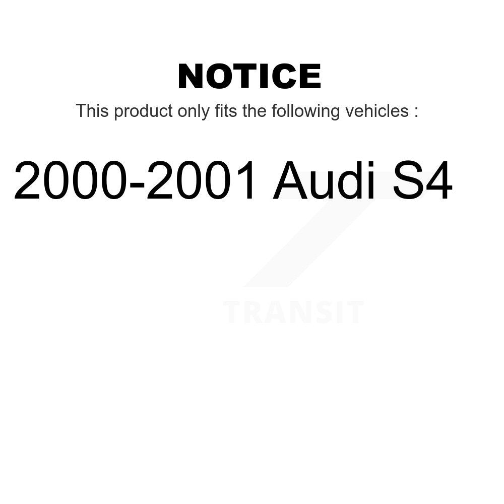 Rear Disc Brake Rotors Pair For 2000-2001 Audi S4 K8-100780