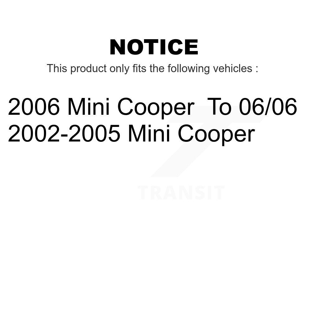 Rear Disc Brake Rotors Pair For Mini Cooper K8-100787