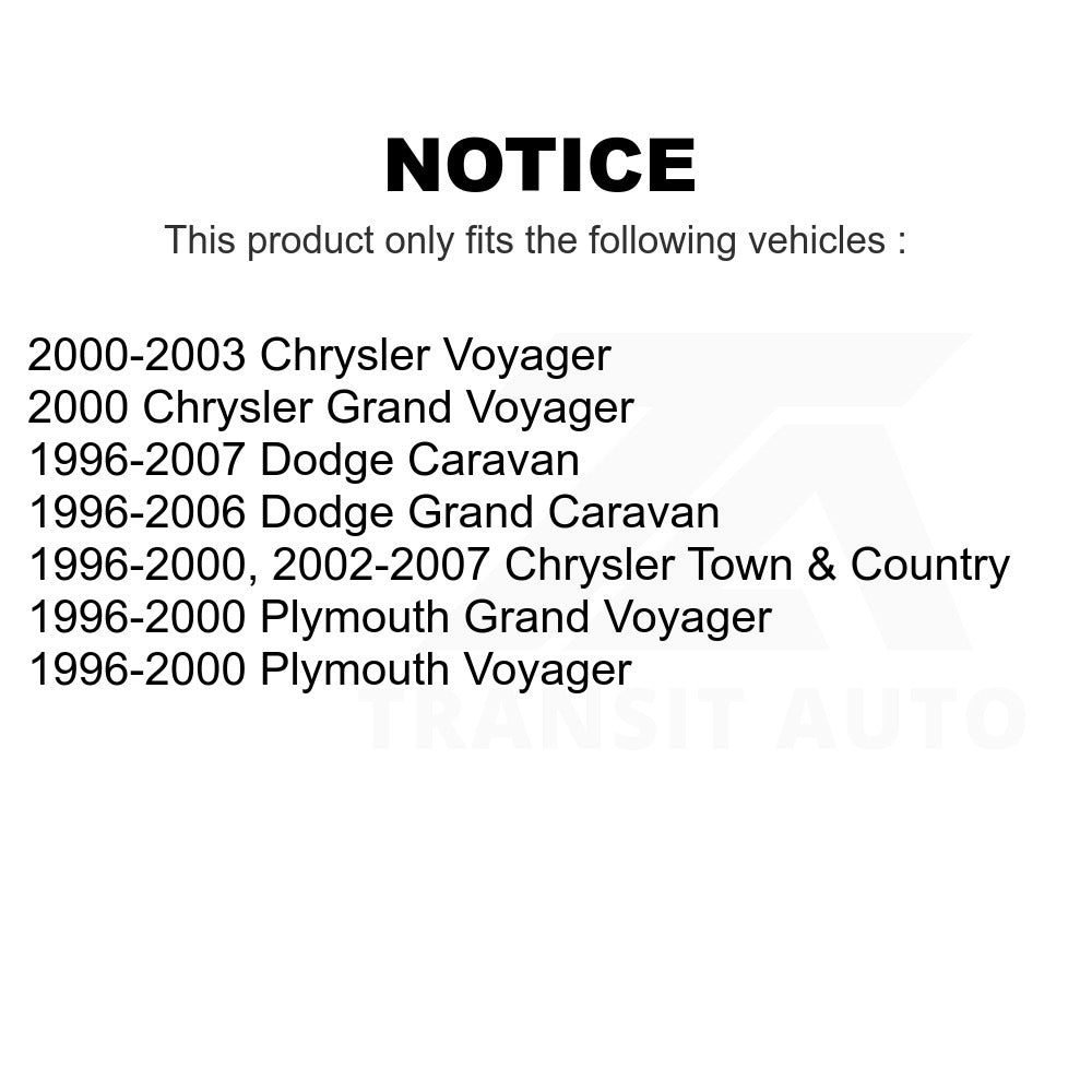 Rear Drum Brake Shoe NB-714B For Dodge Chrysler Grand Caravan Town & Country Plymouth Voyager