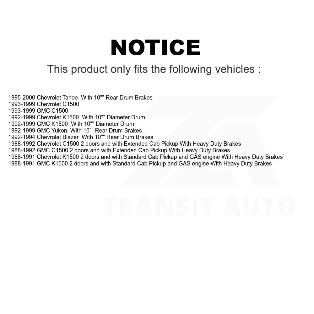 Rear Drum Brake Wheel Cylinder 14-WC370189 For Chevrolet C1500 K1500 GMC Tahoe Yukon Blazer