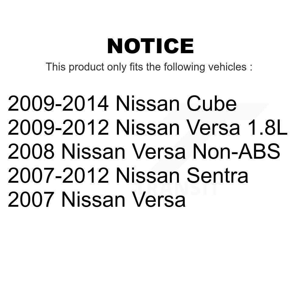 Rear Drum Brake Wheel Cylinder Pair For Nissan Sentra Versa Cube K14-100047